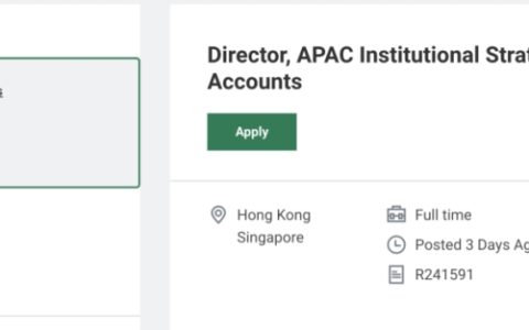 阿波罗，正在招香港团队